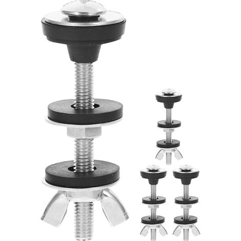 4 Pièces Boulons De Toilette En Acier Inoxydable Silver (1/5)