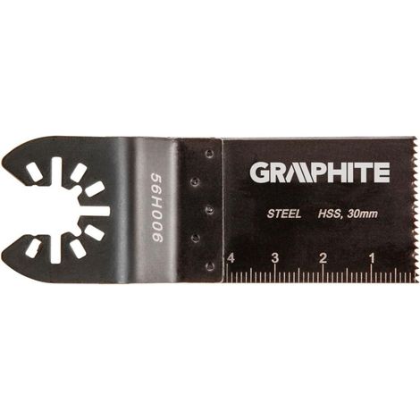 Graphite Lame me'tallique 30 mm en acier accessoire pour outil multifonction sous blister (1/2)