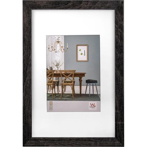 Walther Design Fiorito marco de madera gris oscuro 30x40 cm (1/2)