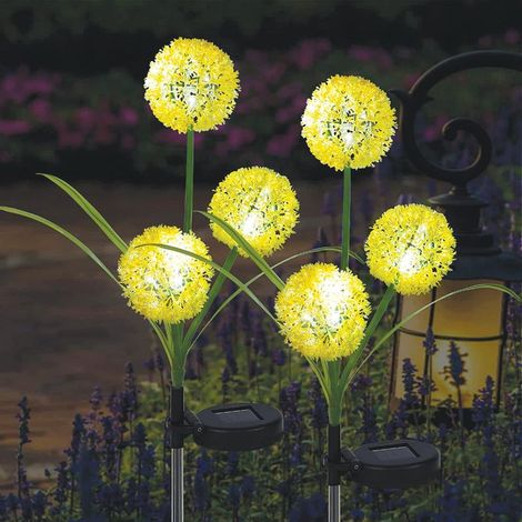 3er-Set Solar-Gartenleuchten – Warmweiß – 36 LEDs – 2 Anzeigemodi – Wasserdicht – Für Garten und Einfahrt (1/5)