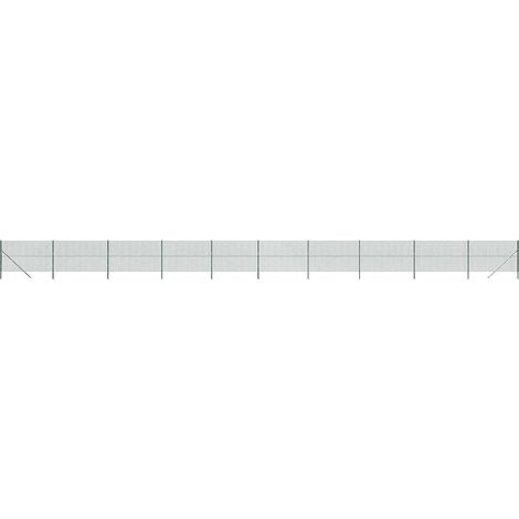 Maschendrahtzaun Grün 1,6x25 m vidaXL