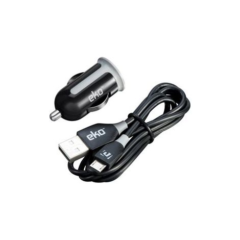 Chargeur Allume Cigare - AVIZAR - 1A - Câble Micro-USB 1m - Noir - Compatible avec la plupart des appareils (1/2)