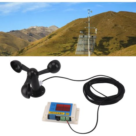 Windgeschwindigkeitsalarm für Wetterstationen, 5V-Anemometer für Turmdrehkrane, Anemometer aus Aluminiumlegierung für Turmdrehkrane (1/5)