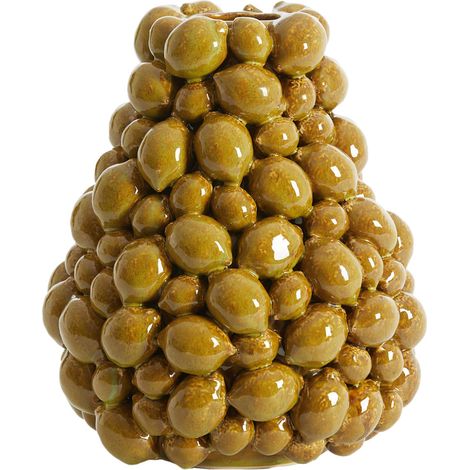 Vaso de cerámica Light & Living Citrus marrón-verde – Ø23x27 cm