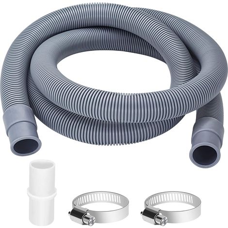 APEX Rallonge de tuyau de vidange pour lave-linge, tuyau universel de 1 m pour lave-linge, kit de rallonge pour lave-vaisselle (1/5)