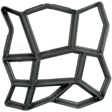 Irregular mold for 43 x 43 cm concrete paving stones for paths, plastic paving stones, driveways, gardens, terraces, patios, Pathmate Stone (1/5)