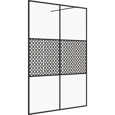 Maison Exclusive - Parete per Doccia Walk-in Vetro Trasparente ESG 140x195cm Nera
