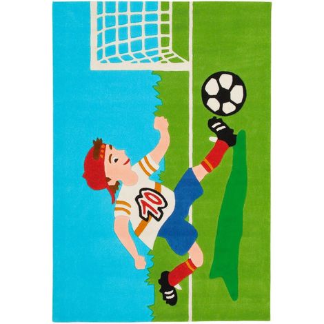 Tapis tissé joy 4090 multicolore football - 110 x 160 cm (1/5)