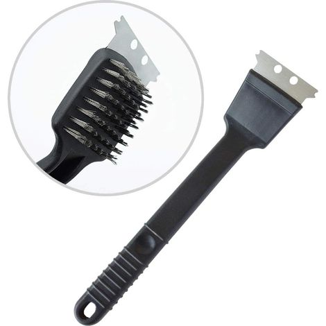 Filiyano-Brosse en acier inoxydable avec grattoir pour nettoyer les fientes d'oiseaux, accessoires pour cages à oiseaux, cage à perroquet (1/4)