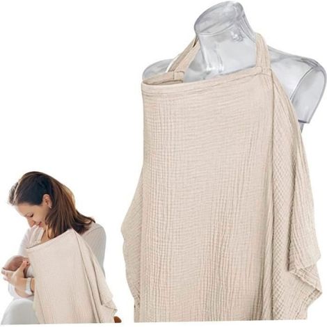 Couverture d'allaitement, Couverture d'allaitement allaitée Respirante avec Une Sangle multicolore TABLIER (1/3)