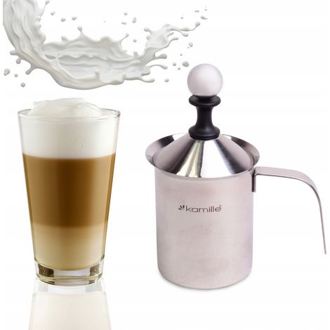 Milchaufschäumer 400ml Stahl Kamille