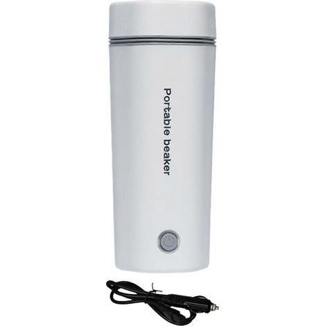 Tasse chauffante pour voiture 400 ml, idéale pour le café et le thé. Bouilloire électrique 12 V avec ébullition rapide. (1/4)