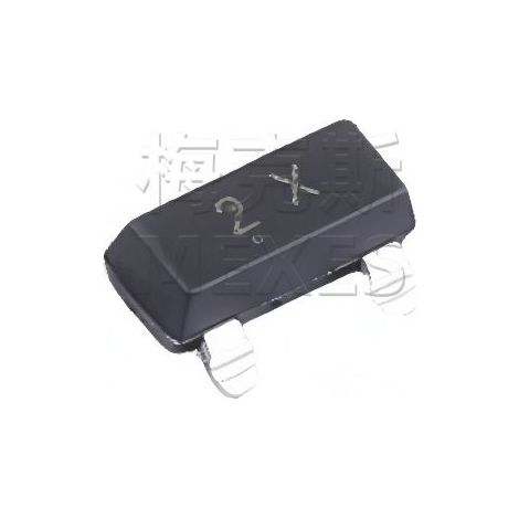 Changdian/Changjing MMBT4401 2X SOT-23 NPN Transistor 40V/0.6A, Oberflächenmontage-Bauteil, 5 Stück geliefert.