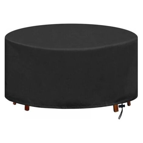 Housse de protection pour meubles de jardin, imperméable et résistante, pour table de jardin ronde, protection UV et anti-poussière, 230 x 110 cm (1/5)