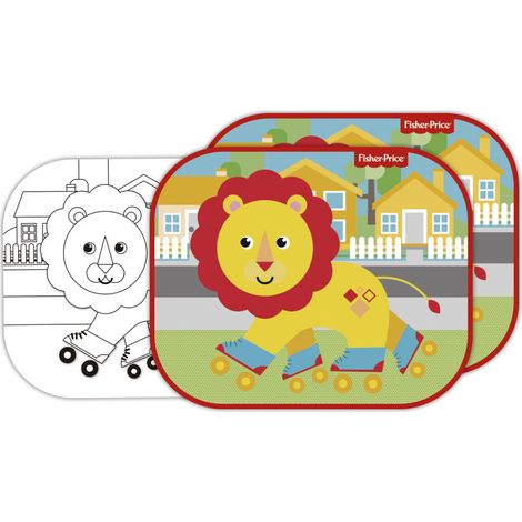 Protecteurs Solaires Pour Fenêtres - Lion Mattel Fisher Price - 45x36 cm (1/4)