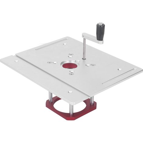 Base de levage de table de défonceuse 0-54 mm avec poignée, plateau rabattable en alliage d'aluminium pour machine à affleurer 64-65 mm (1/5)