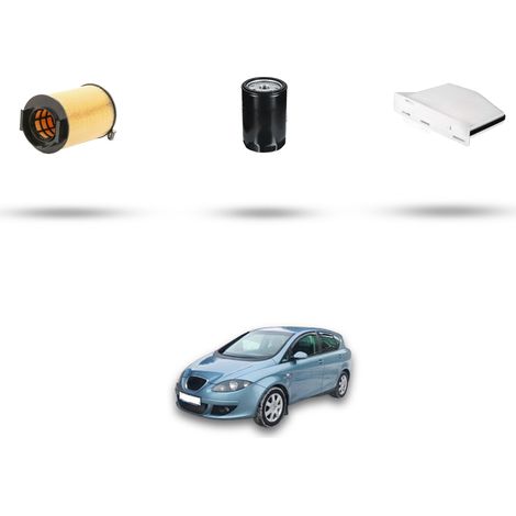Kit tagliando 3 filtri compatibile con Seat Toledo III (5P2) 1.6 75kw dal 2004 (1/5)