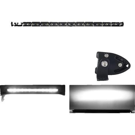 Barra de luz, haz combinado, construcción impermeable, 26 pulgadas, 1 fila (1/2)
