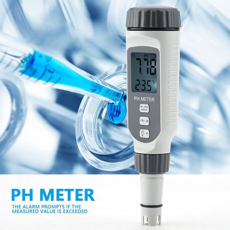 PH-Mètre Numérique, PH-Mètre Professionnel et Portable Testeur de Qualité de L'Eau Portable Acidimeter PH818 0-14 Mesure du PH Intelligent Précis et Capteur Écran LCD (1/5)