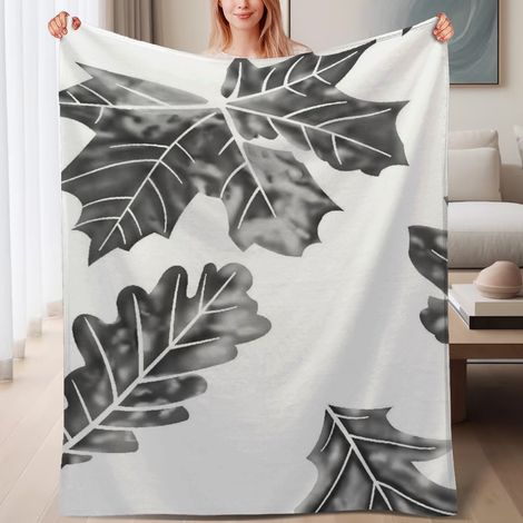 Couverture polaire ultra-douce pour famille 60x80 pouces, idéale pour lit, canapé, voyage, camping (1/4)