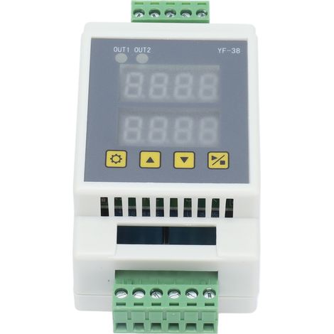 Module relais temporisé retard déclenchement impulsion cycle minuterie 2 voies multifonction carte contrôle YF-38 7-27V DC boîtier ABS (1/5)