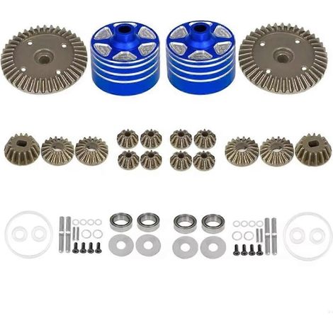 Différentiel de transmission W3JF 39T pour voiture télécommandée, compatible avec les modèles XV02, TT02, MB01, BT01 et XM01. (1/4)