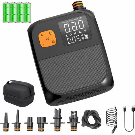 Elektrische SUP-Pumpe 25 PSI 8000 mAh,Kajaks und Windsurfen,mit automatischer Abschaltung und Schnellaufblasfunktion (1/5)