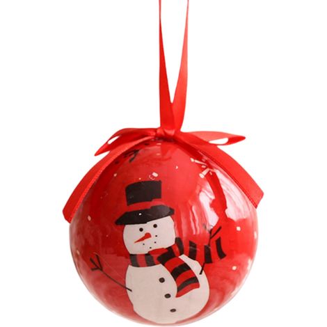 Ornement De Noël - Boule Décorative En Mousse Pour Fenêtres Intérieures Et Extérieures - Diamètre 7,5 Cm - Lot De 1 (1/4)