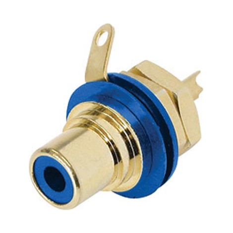 Rean - Supporto Phono (RCA) - Contatti Dorati - Blu
