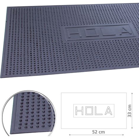 ALFOMBRA GOMA HOLA 33X52CM