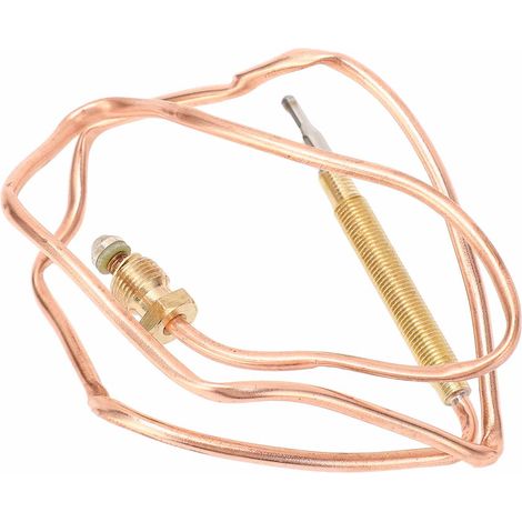 Kit de remplacement de thermocouple pour poêle à gaz et cheminée, avec écrous adaptateurs, pour appareils de chauffage à gaz (60 cm / 23,6 pouces). (1/5)