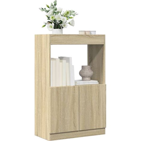 Highboard Sonoma-Eiche 63x33x100 cm Holzwerkstoff