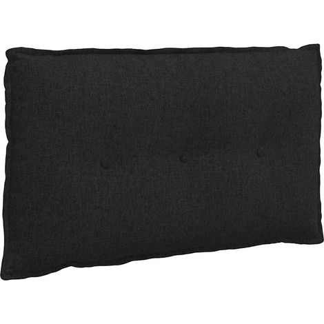 Rückenkissen Schwarz 80 x 19 x 50 cm Stoff vidaXL