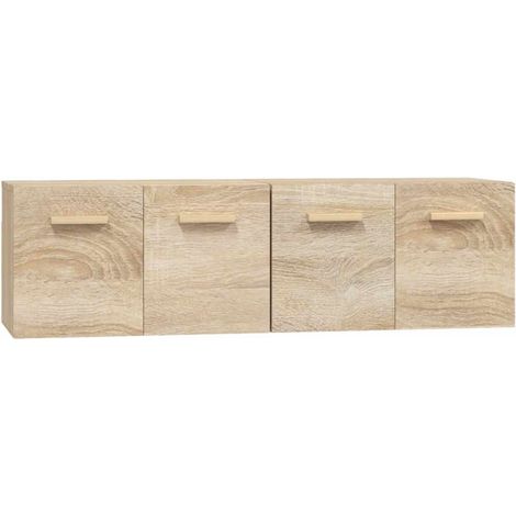 Armadio da Stoccaggio Mobili Parete 2 pz Rovere Sonoma 60x36,5x35cm Legno Multistrato DAS686945 (1/5)