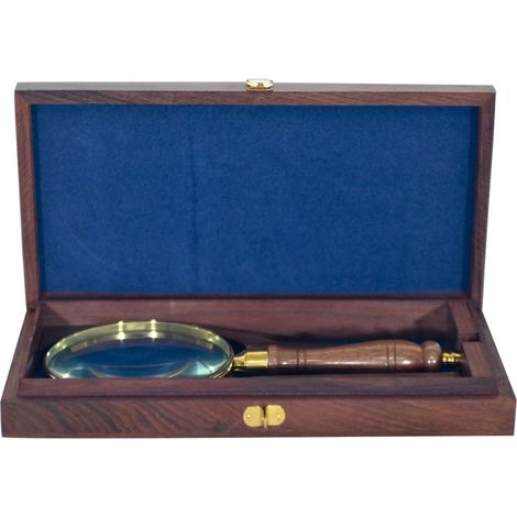Loupe décorative et Utilitaire en verre et Laiton