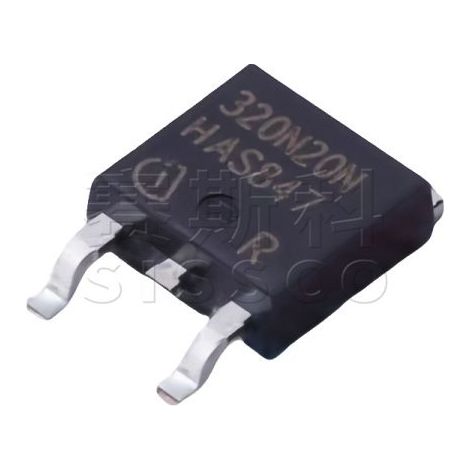 Elektronisches Bauteil N-Kanal-MOSFET IPD320N20N3G, TO-252-2 Gehäuse, 200 V/34 A, verkauft in 5er-Packungen.
