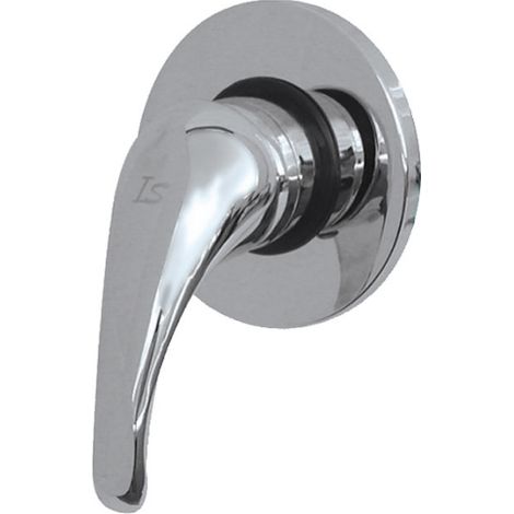 Miscelatore Cromato Doccia Incasso - Finitura Cromata - Con Leva Minimal - Stile Easy - Moderno (1/2)