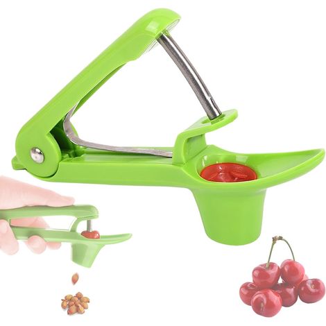 1 Dénoyauteur Manuel, Plastique ABS Et Acier Inoxydable, Pour Cerises Olives Prunes, Cuisine Maison (1/5)