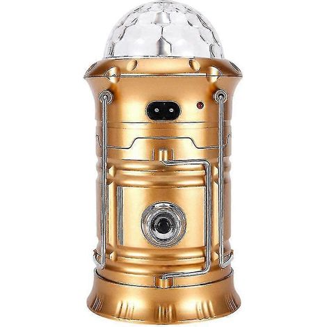 Lanterne solaire LED rechargeable, lampe torche de camping d'extérieur, lampe de scène disco SZRH A-VH (1/4)