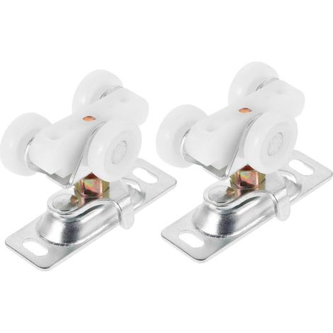 de 2 roulettes pour porte coulissante de camping car poulies (1/5)