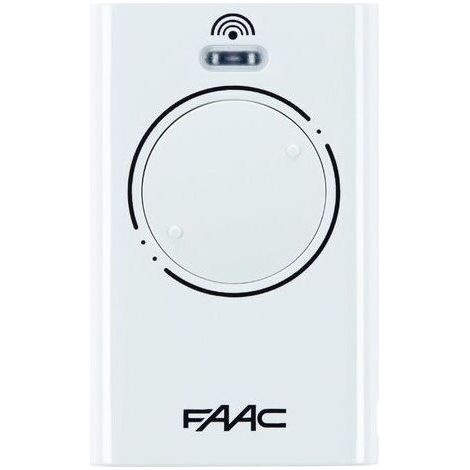 Télécommande FAAC XT2 LR 868 MHz, blanche
