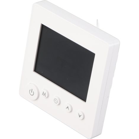 Programmierbarer Smart-Thermostat Tuya (90–240 V AC) mit Farb-LCD-Display und WLAN für Zuhause, Hotels, Büros und Einkaufszentren – Weiß (1/5)