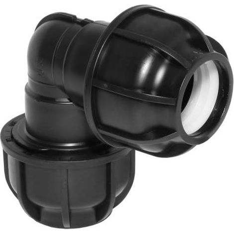 PE-Rohr Winkel 90° Ø 32 mm 1'' Verbinder Verschraubung PP Polypropylen