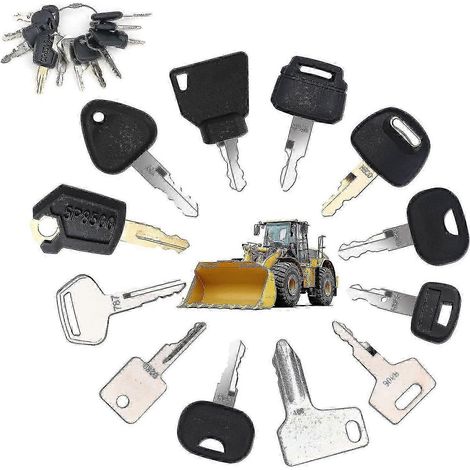 12 clés pour engins de chantier lourds (Caterpillar, JCB, Yanmar, Kobelco, Volvo, BOBCAT, Hitachi, Komatsu, etc.) (1/5)