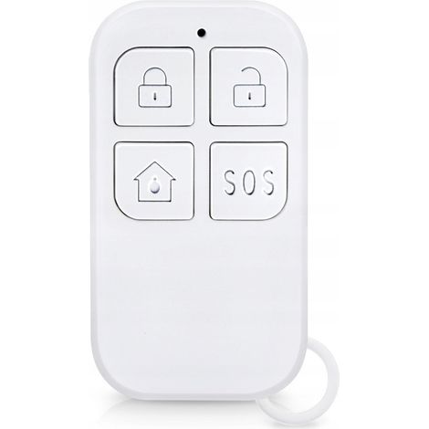 CONTROL REMOTO PARA ALARMAS, SIRENAS Y OTROS DISPOSITIVOS. CONTROLADOR PROGRAMABLE DE 4 BOTONES TUYA 433MHZ.