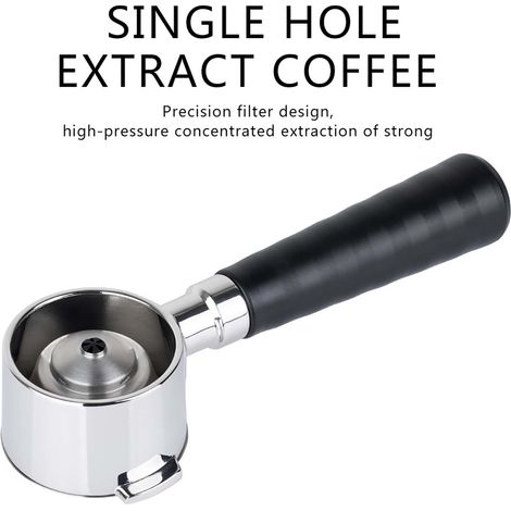 Ortviai Poignée de porte-filtre pour machine à café Delonghi ECP31.21, eco310, ecp35.31 – Acier inoxydable 304 (1/4)
