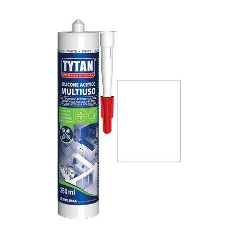 SILICONE ACETICO UNIVERSALE TYTAN - BIANCO ML 280- 24 pezzi