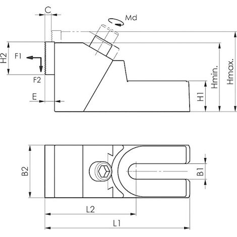 AMF Seitliche Abdeckung für T-Nuten 6486AO 16mm (1/4)