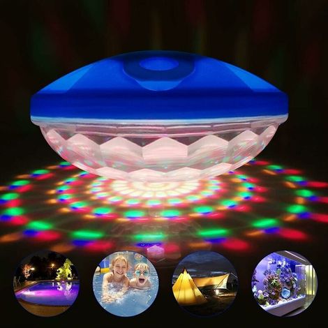 ZOLGINAH Lumière de SPA à LED, Lumière de Piscine Flottante Etanche IP68, Utilisée pour SPA, Piscine,Etang, Baignoire, Pelouse, Fête de Vacances