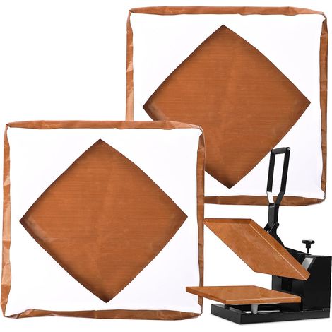2 pièces Couvertures de Presse à Chaud, 38x38 cm Couverture Enveloppe Plateau Presse Chaleur Couverture Enveloppe Presse Chaleur Résistante Chaleur pour Machine Pressage Chaleur Sublimation (1/5)